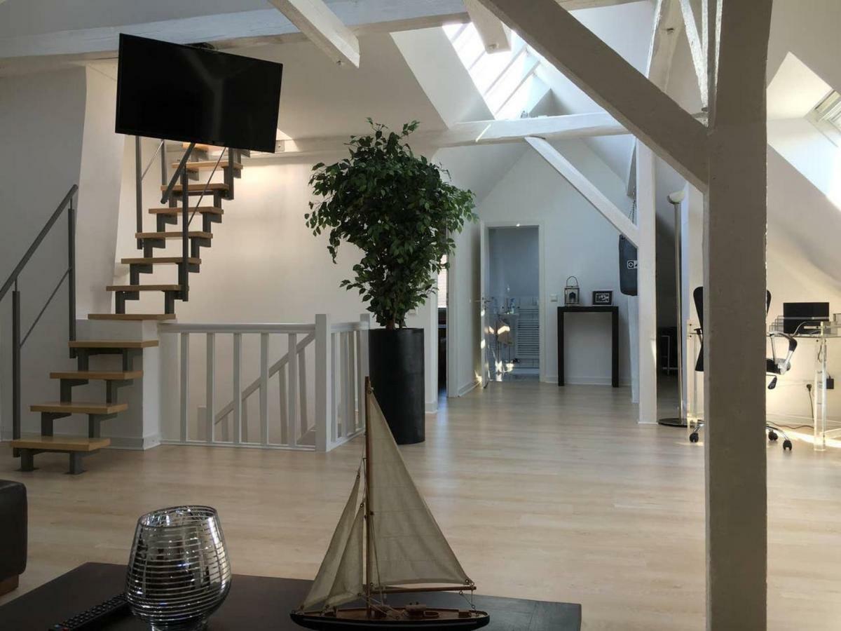 杜塞尔多夫Luxury Rooftop Loft With River View 10Min To City公寓 外观 照片