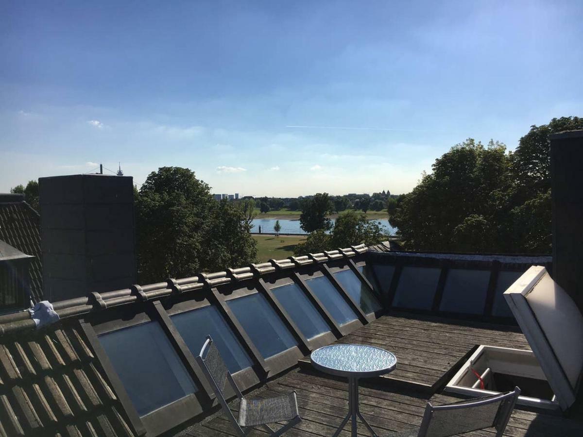 杜塞尔多夫Luxury Rooftop Loft With River View 10Min To City公寓 外观 照片